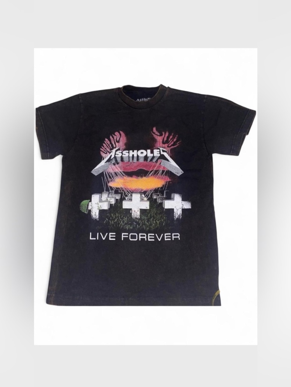 MENS & UNISEX BLACK (Stonewashed)Short sleeve TShirt  master of puppets/…